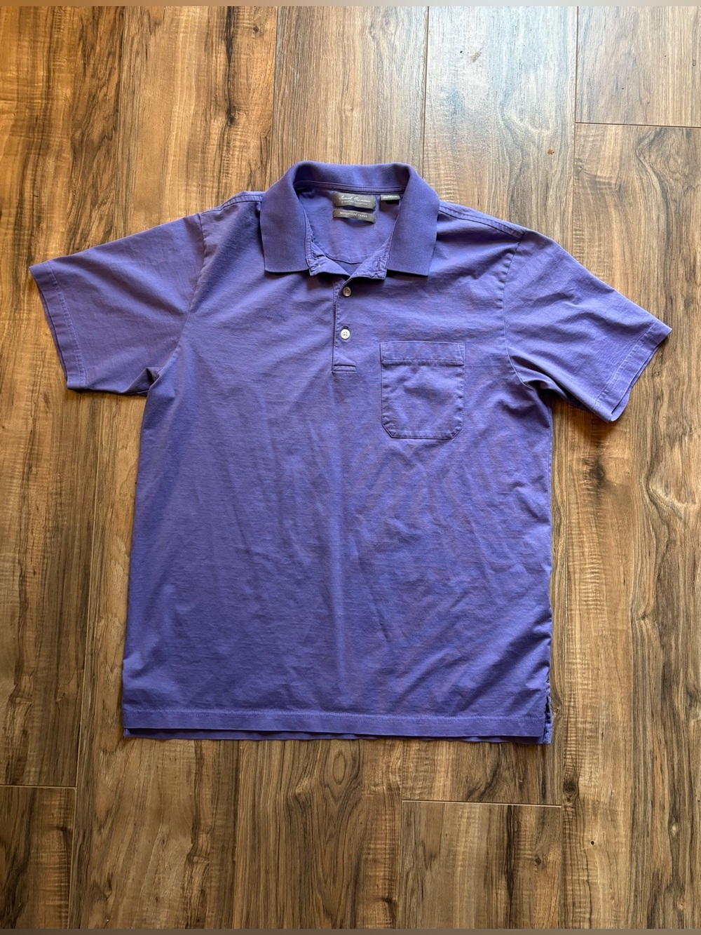 Daniel Cremieux Signature Polo Shirt Mens M Purple Mercerized Cotton Pocket EUC